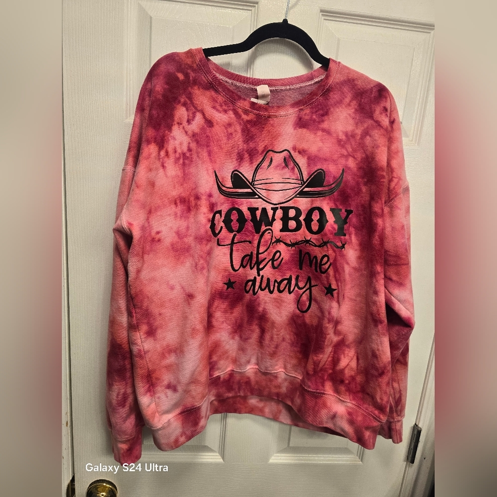 Womans pink sweater